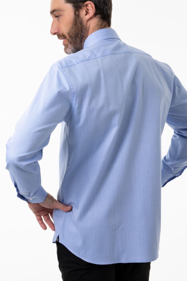 Aplomb Hemd Herren Aplomb Classic Einfarbig 100% Baumwolle Kragen Italienisch Lange Ärmel