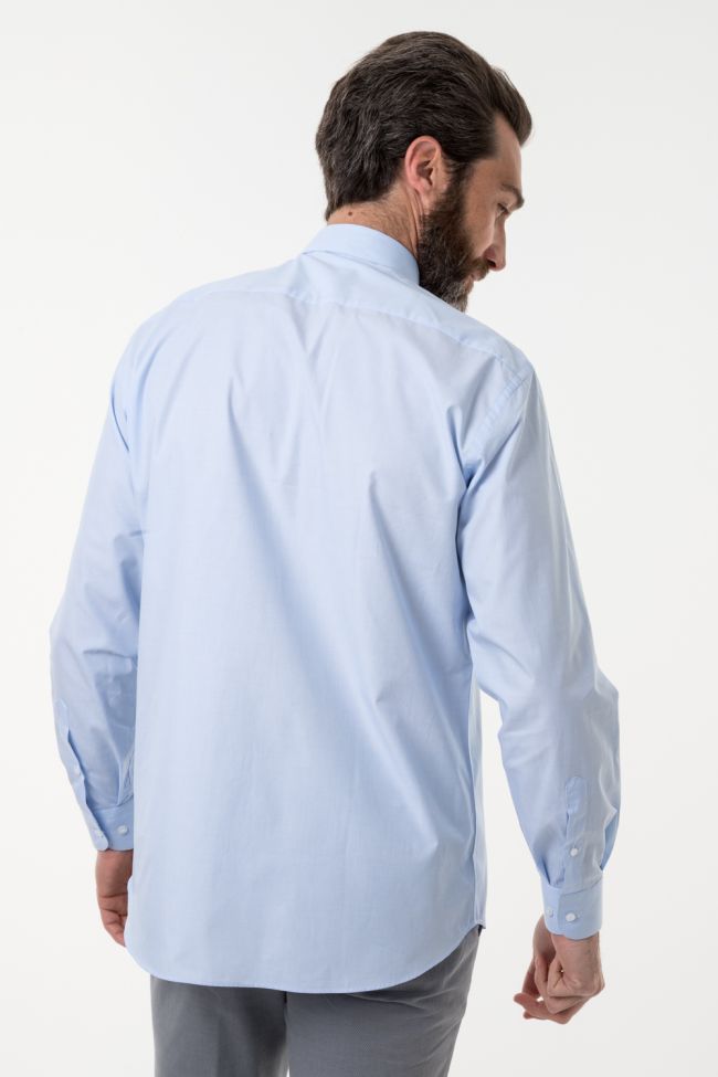 Aplomb Hemd Herren Aplomb Classic Einfarbig 100% Baumwolle Kragen Italienisch Lange Ärmel