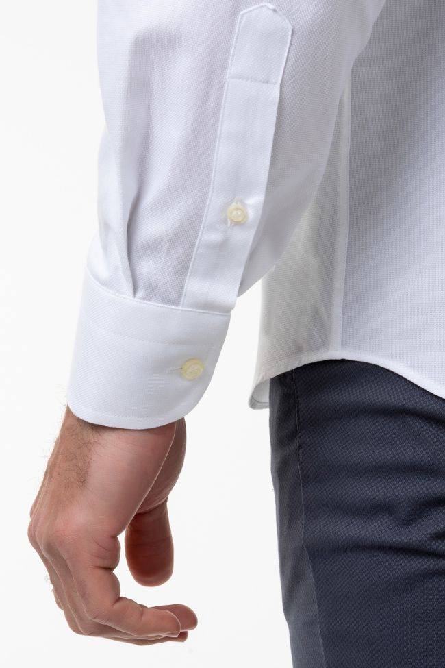 Aplomb Hemd Herren Aplomb Classic Einfarbig 100% Baumwolle Kragen Button-Down Lange Ärmel