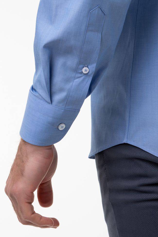 Aplomb Hemd Herren Aplomb Classic Einfarbig 100% Baumwolle Kragen Button-Down Lange Ärmel