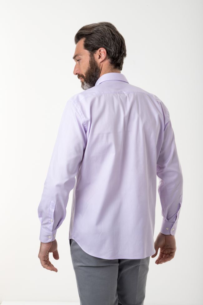 Aplomb Hemd Herren Aplomb Classic Einfarbig 100% Baumwolle Kragen Italienisch Lange Ärmel