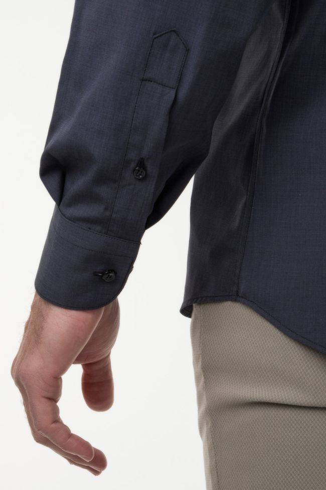 Aplomb Hemd Herren Aplomb Classic Einfarbig 100% Baumwolle Kragen Italienisch Lange Ärmel