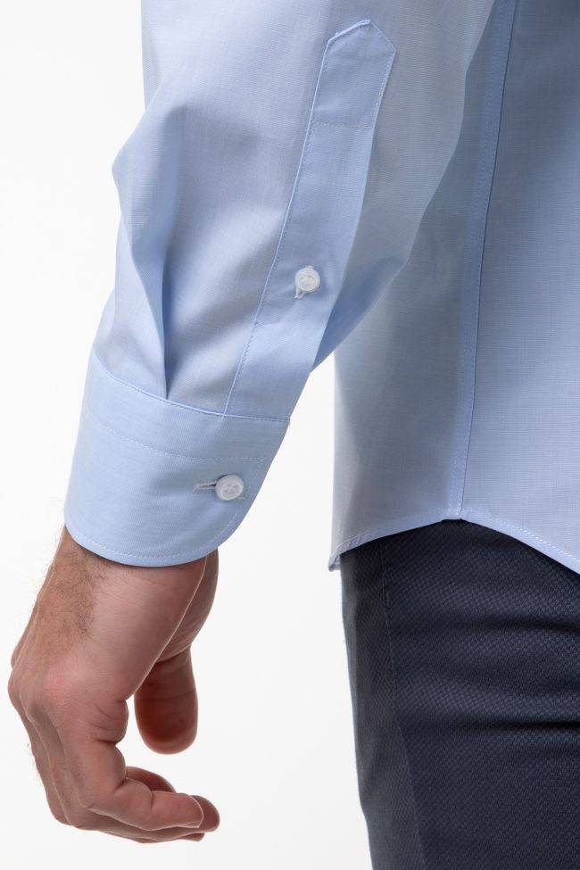 Aplomb Hemd Herren Aplomb Classic Einfarbig 100% Baumwolle Kragen Button-Down Lange Ärmel