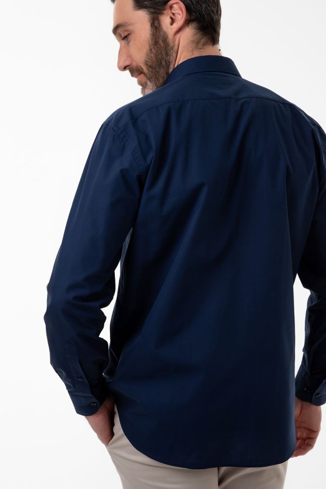 Aplomb Hemd Herren Aplomb Classic Einfarbig 100% Baumwolle Kragen Italienisch Lange Ärmel