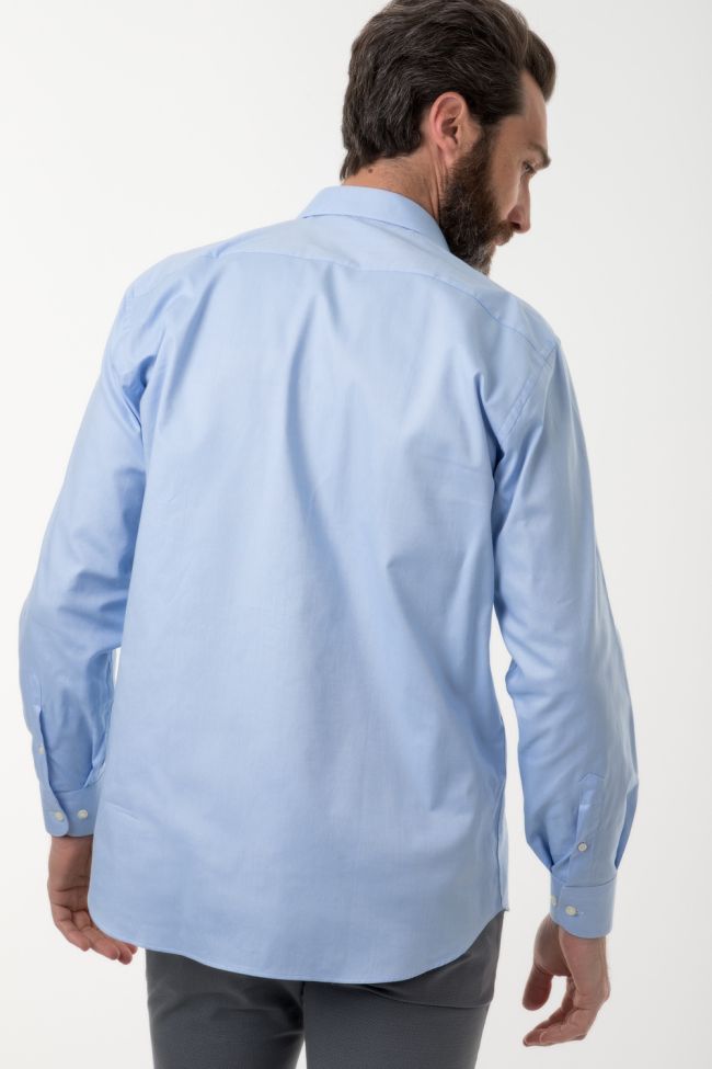 Aplomb Hemd Herren Aplomb Classic Einfarbig 100% Baumwolle Kragen Italienisch Lange Ärmel