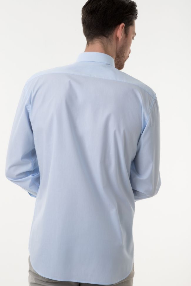 Aplomb Hemd Herren Aplomb Classic Einfarbig 100% Baumwolle Kragen Italienisch Lange Ärmel