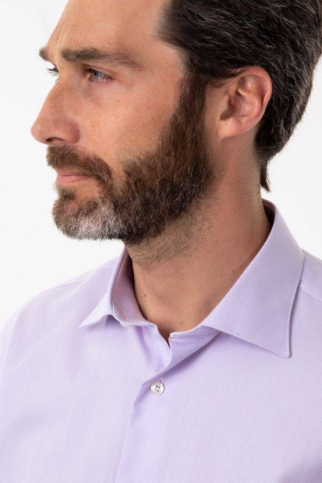 Aplomb Hemd Herren Aplomb Classic Einfarbig 100% Baumwolle Kragen Italienisch Lange Ärmel