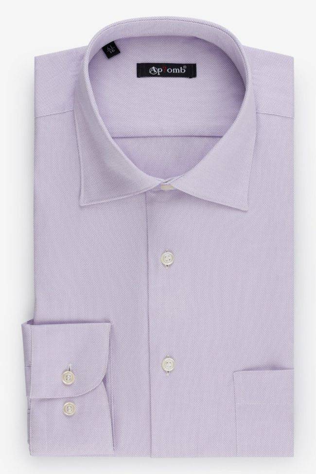 aplomb Hemd Herren Aplomb Classic Einfarbig 100% Baumwolle kragen Italienisch Lange Ärmel