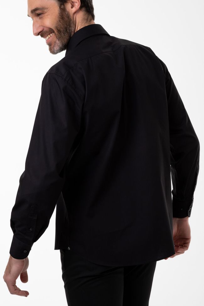 Aplomb Hemd Herren Aplomb Classic Einfarbig 100% Baumwolle Kragen Italienisch Lange Ärmel