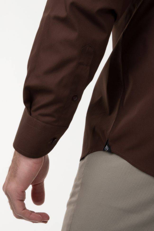 Aplomb Hemd Herren Aplomb Classic Einfarbig 100% Baumwolle Kragen Italienisch Lange Ärmel