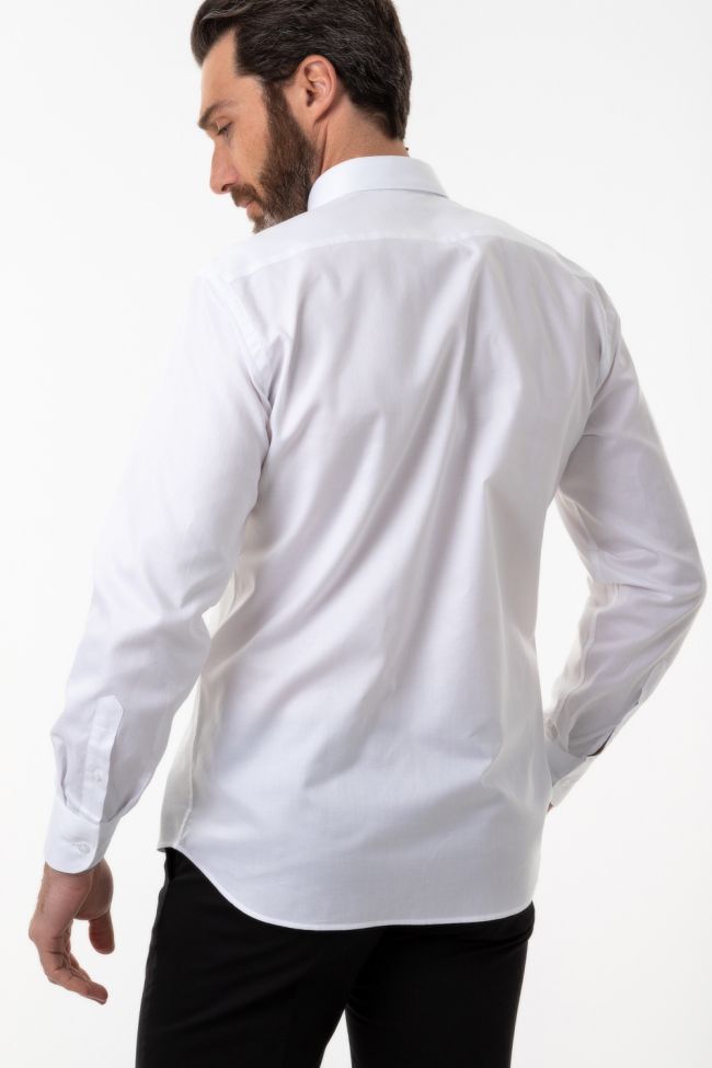 Aplomb Hemd Herren Aplomb Classic Einfarbig 100% Baumwolle Kragen Button-Down Lange Ärmel