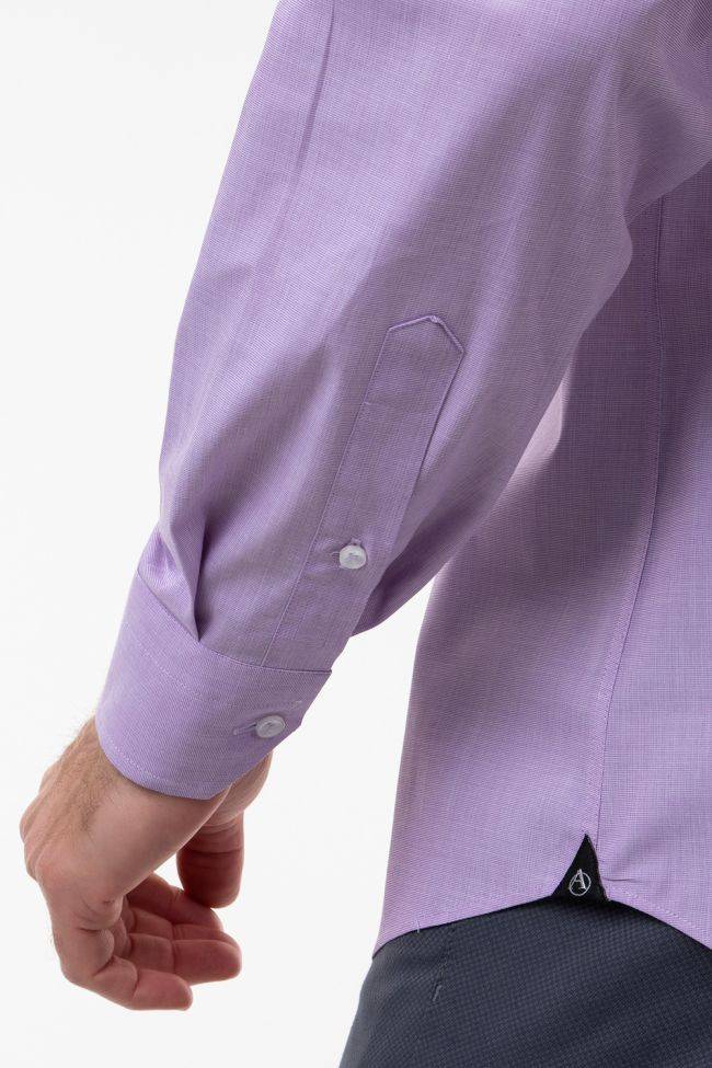 Aplomb Hemd Herren Aplomb Classic Einfarbig 100% Baumwolle Kragen Button-Down Lange Ärmel
