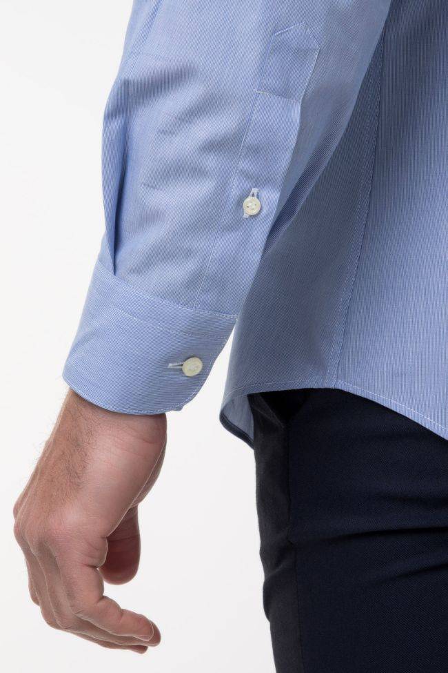 Aplomb Hemd Herren Aplomb Classic Einfarbig 100% Baumwolle Kragen Italienisch Lange Ärmel