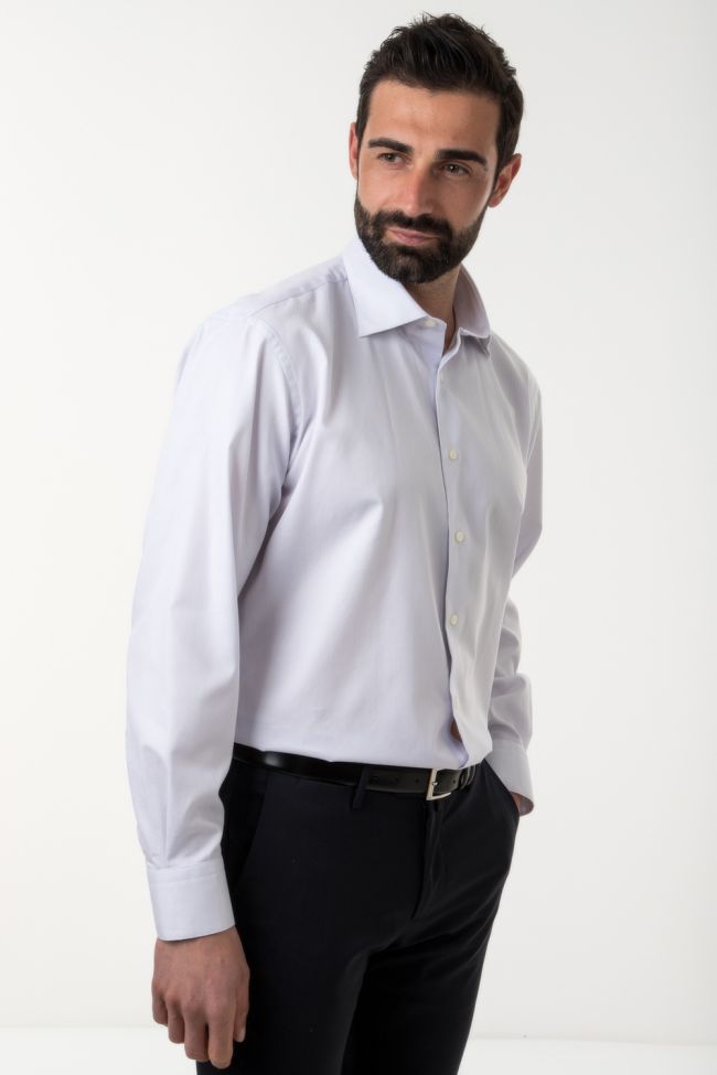 aplomb Hemd Herren Aplomb Classic Einfarbig 100% Baumwolle kragen Italienisch Lange Ärmel