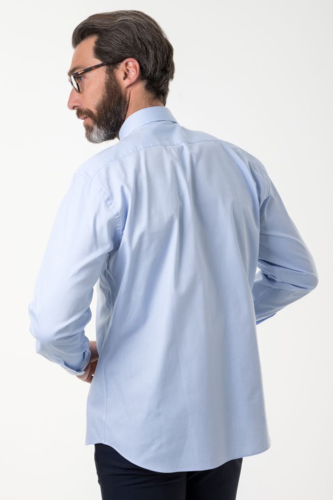 Aplomb Hemd Herren Aplomb Classic Einfarbig 100% Baumwolle Kragen Italienisch Lange Ärmel