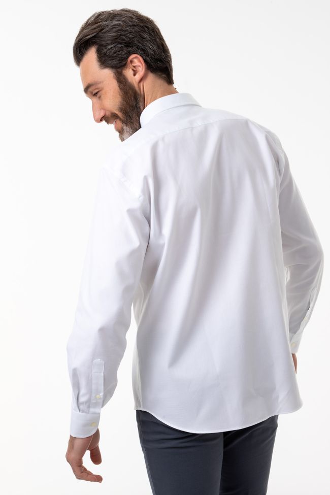Aplomb Hemd Herren Aplomb Classic Einfarbig 100% Baumwolle Kragen Button-Down Lange Ärmel