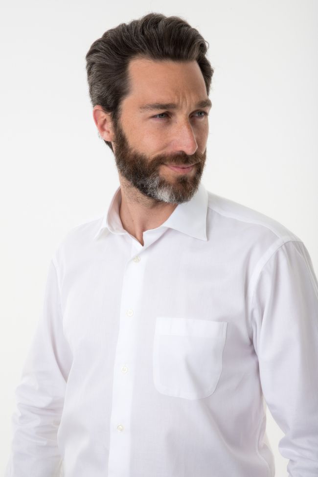 Aplomb Hemd Herren Aplomb Classic Einfarbig 100% Baumwolle Kragen Italienisch Lange Ärmel