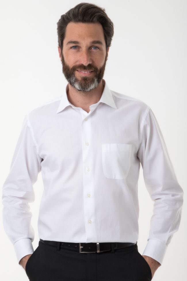 aplomb Hemd Herren Aplomb Classic Einfarbig 100% Baumwolle kragen Italienisch Lange Ärmel