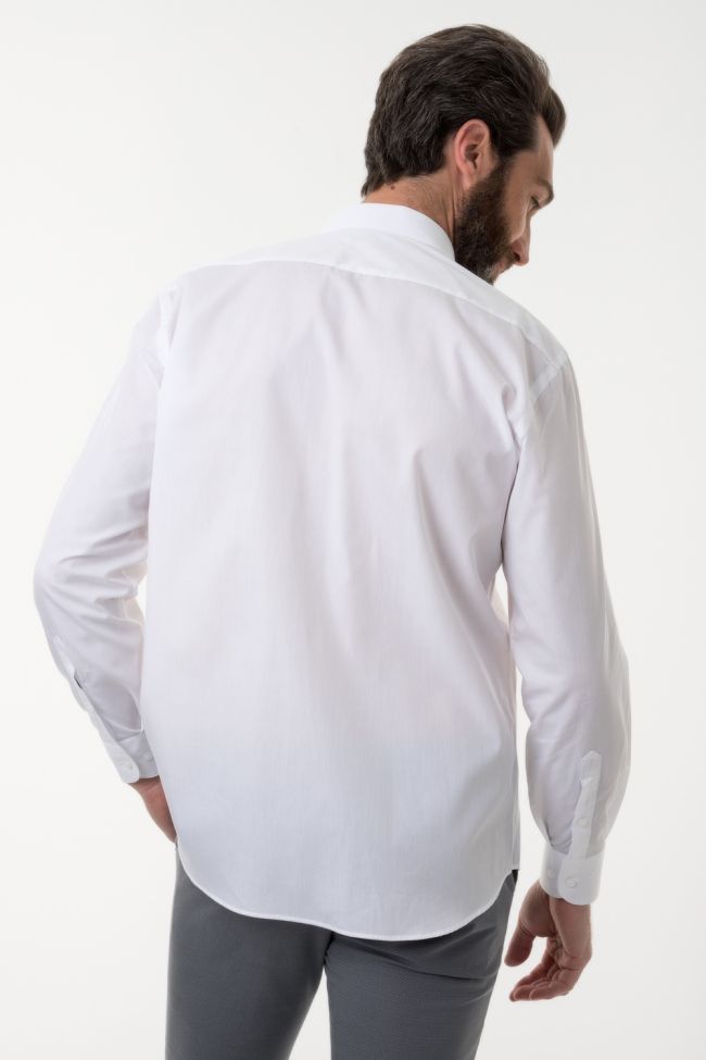 Aplomb Hemd Herren Aplomb Classic Einfarbig 100% Baumwolle Kragen Italienisch Lange Ärmel