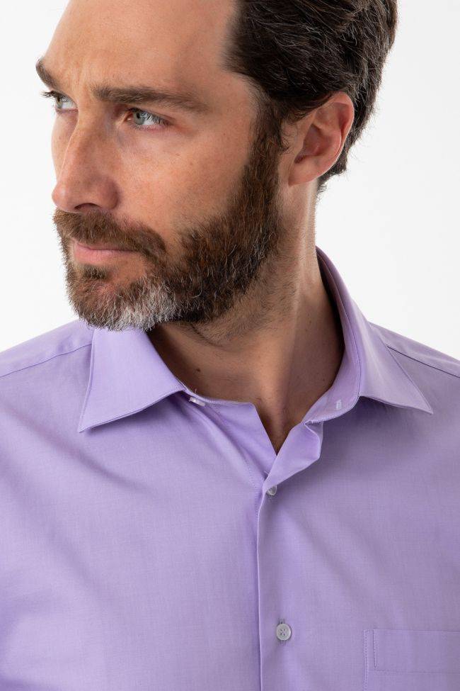 Aplomb Hemd Herren Aplomb Classic Einfarbig 100% Baumwolle Kragen Italienisch Lange Ärmel