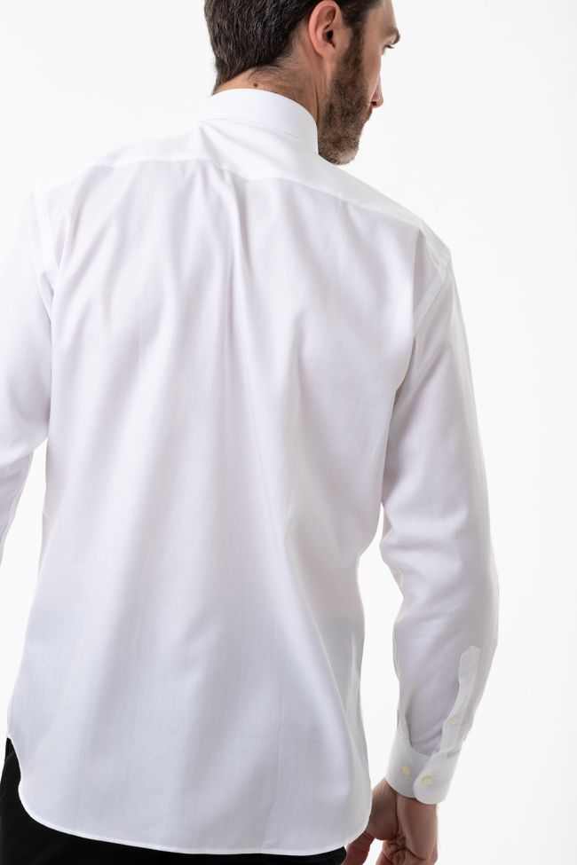 Aplomb Hemd Herren Aplomb Classic Einfarbig 100% Baumwolle Kragen Italienisch Lange Ärmel