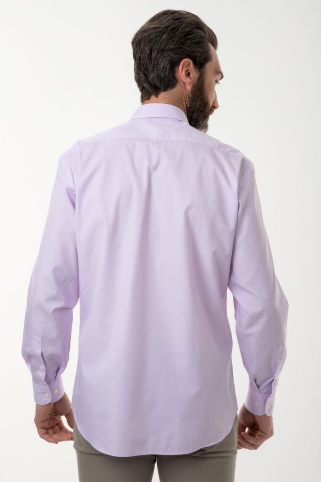 Aplomb Hemd Herren Aplomb Classic Einfarbig 100% Baumwolle Kragen Italienisch Lange Ärmel