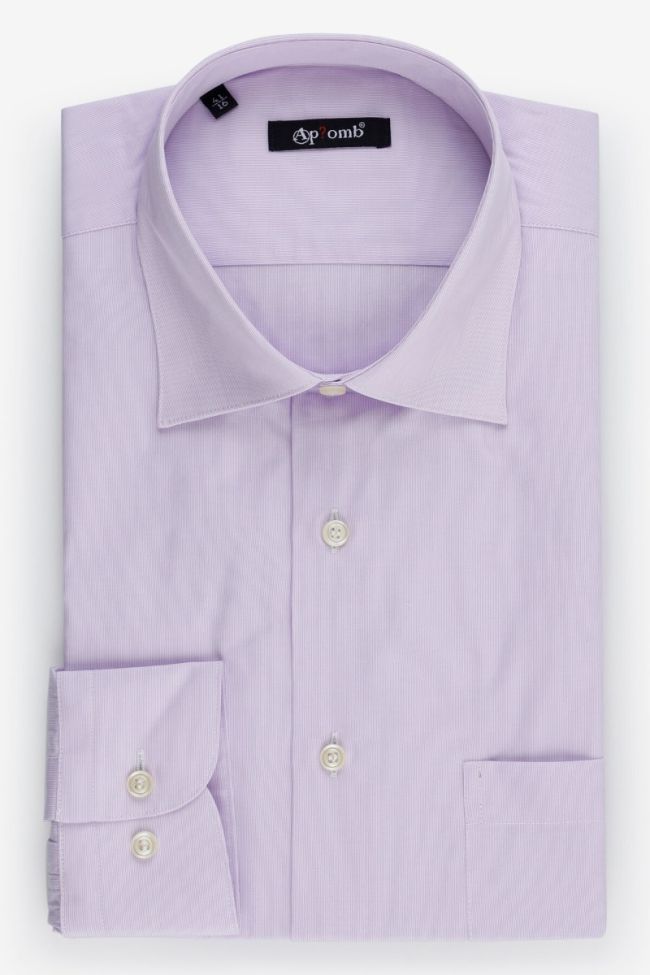 aplomb Hemd Herren Aplomb Classic Einfarbig 100% Baumwolle kragen Italienisch Lange Ärmel