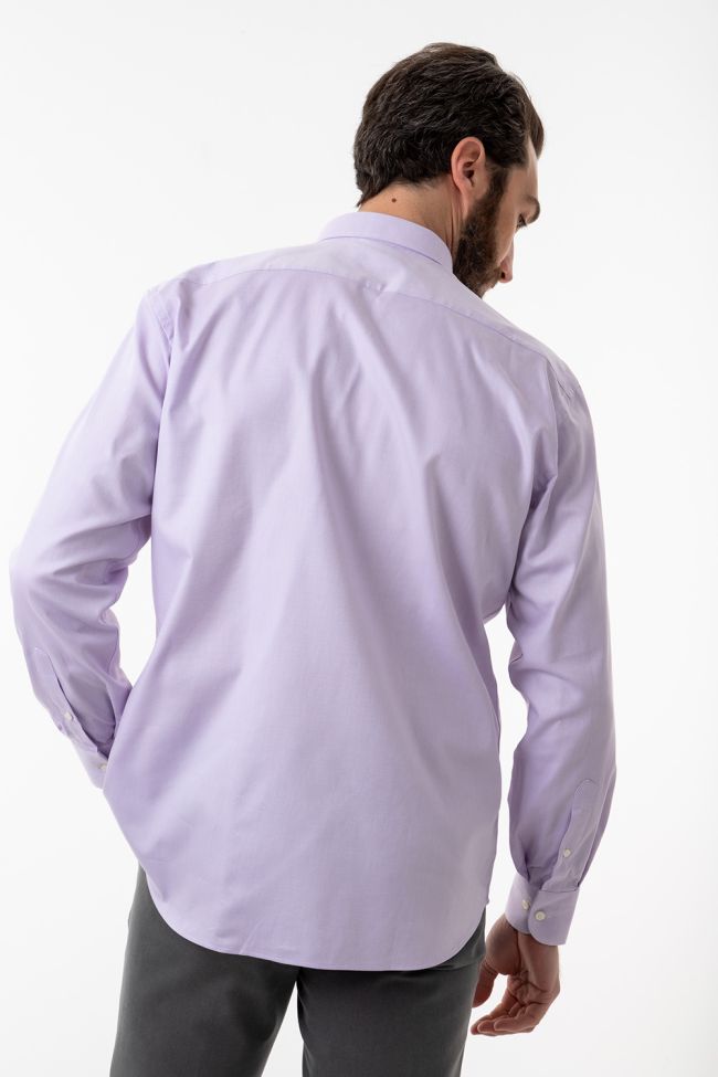 Aplomb Hemd Herren Aplomb Classic Einfarbig 100% Baumwolle Kragen Button-Down Lange Ärmel