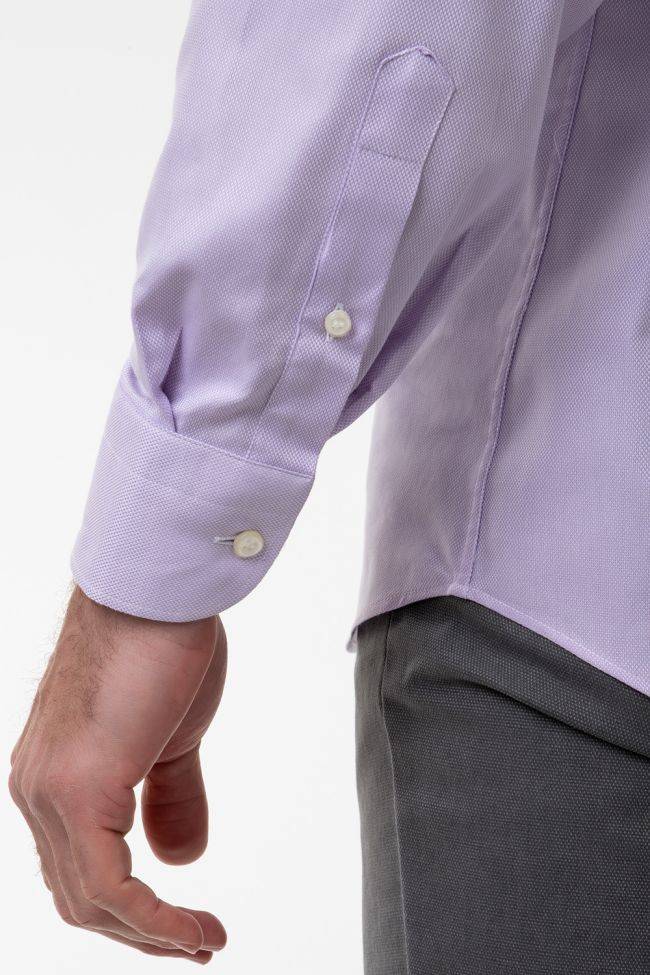 Aplomb Hemd Herren Aplomb Classic Einfarbig 100% Baumwolle Kragen Button-Down Lange Ärmel