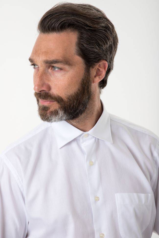 Aplomb Hemd Herren Aplomb Classic Einfarbig 100% Baumwolle Kragen Italienisch Lange Ärmel