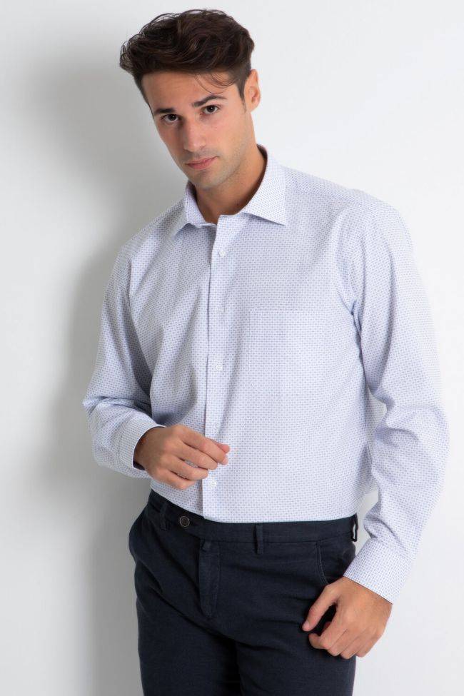 Aplomb Hemd Herren Aplomb Classic Halb Unifarben 100% Baumwolle Kragen Italienisch Lange Ärmel