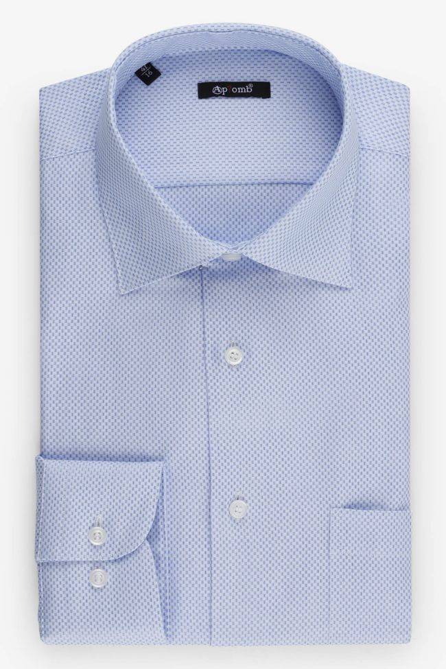 aplomb Hemd Herren Aplomb Classic Halb Unifarben 100% Baumwolle kragen Französisch Lange Ärmel