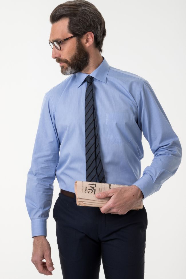 Aplomb Hemd Herren Aplomb Classic Karo 100% Baumwolle Kragen Italienisch Lange Ärmel