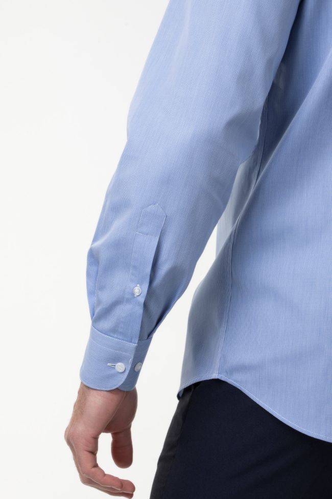 Aplomb Hemd Herren Aplomb Classic Karo 100% Baumwolle Kragen Italienisch Lange Ärmel