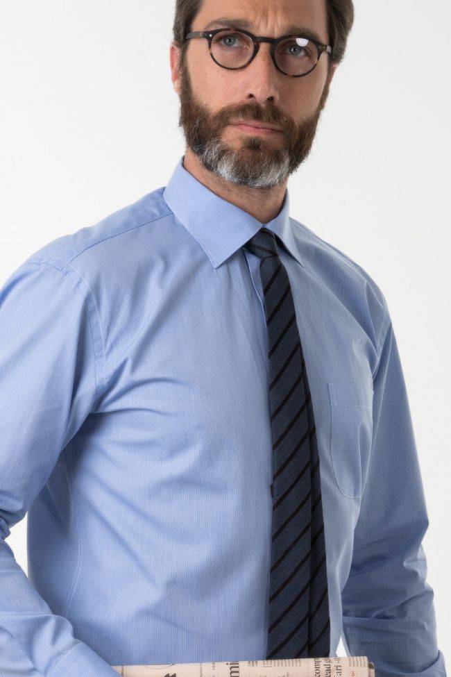 Aplomb Hemd Herren Aplomb Classic Karo 100% Baumwolle Kragen Italienisch Lange Ärmel