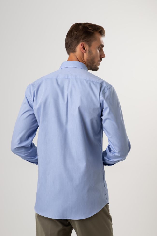 Aplomb Hemd Herren Aplomb Classic Karo 100% Baumwolle Kragen Button-Down Lange Ärmel