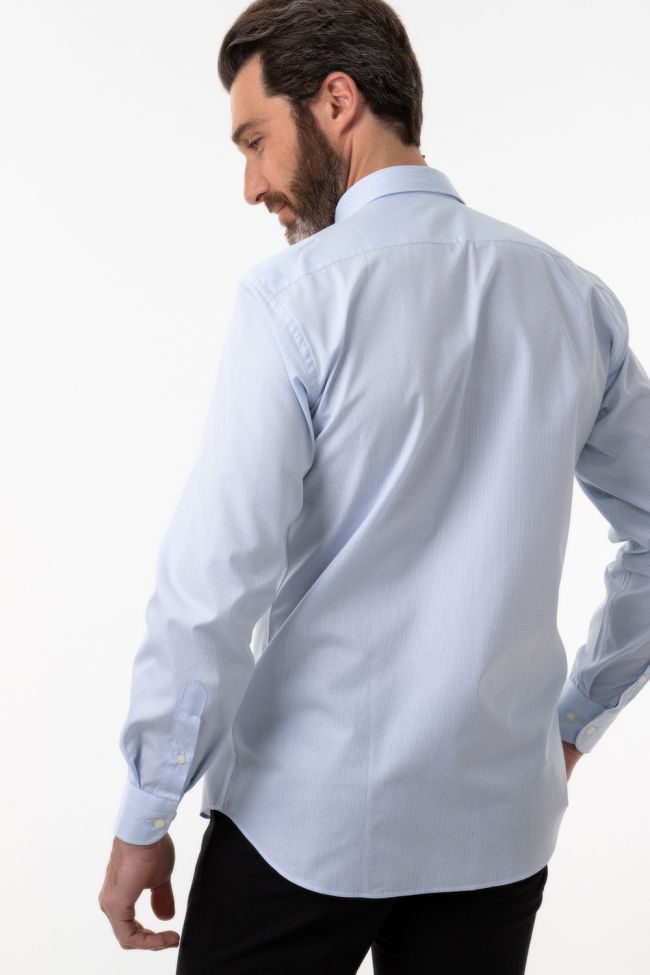 Aplomb Hemd Herren Aplomb Classic Karo 100% Baumwolle Kragen Button-Down Lange Ärmel