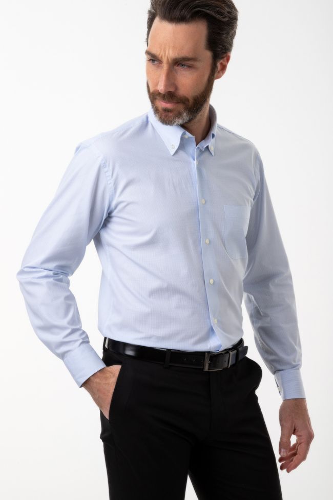 aplomb Hemd Herren Aplomb Classic Karo 100% Baumwolle kragen Button-Down Lange Ärmel