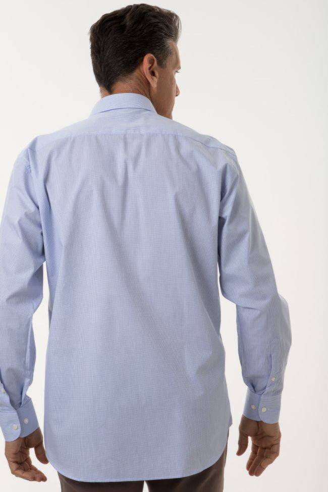 Aplomb Hemd Herren Aplomb Classic Karo 100% Baumwolle Kragen Italienisch Lange Ärmel