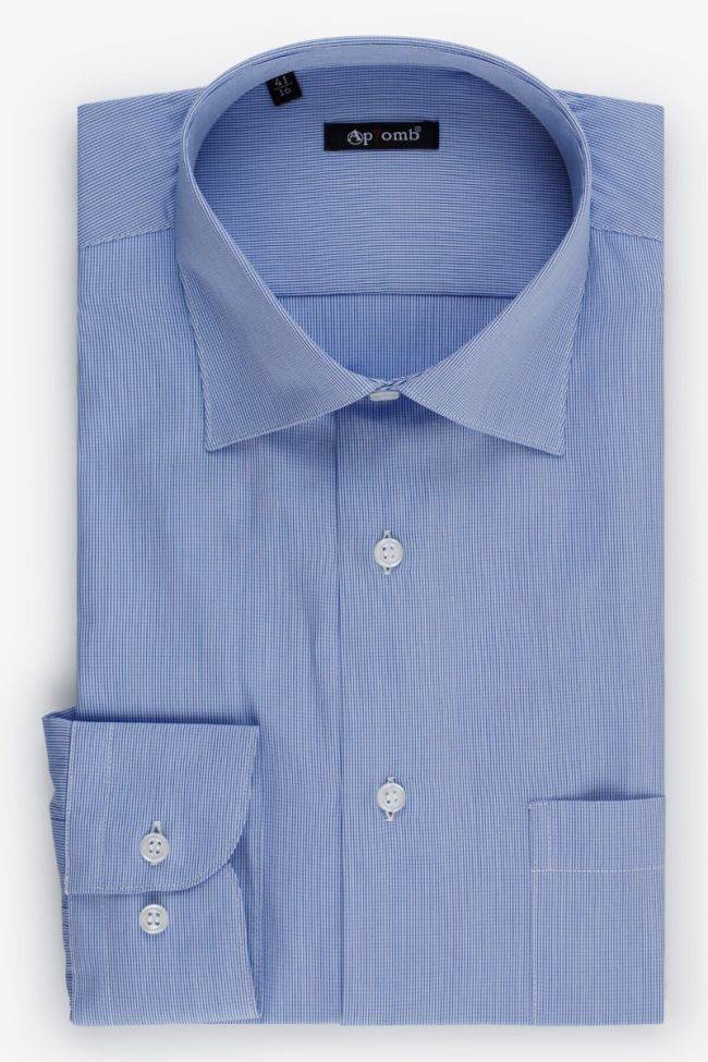 aplomb Hemd Herren Aplomb Classic Karo 100% Baumwolle kragen Italienisch Lange Ärmel