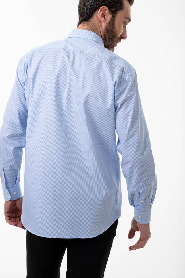 Aplomb Hemd Herren Aplomb Classic Streifen 100% Baumwolle Kragen Italienisch Lange Ärmel