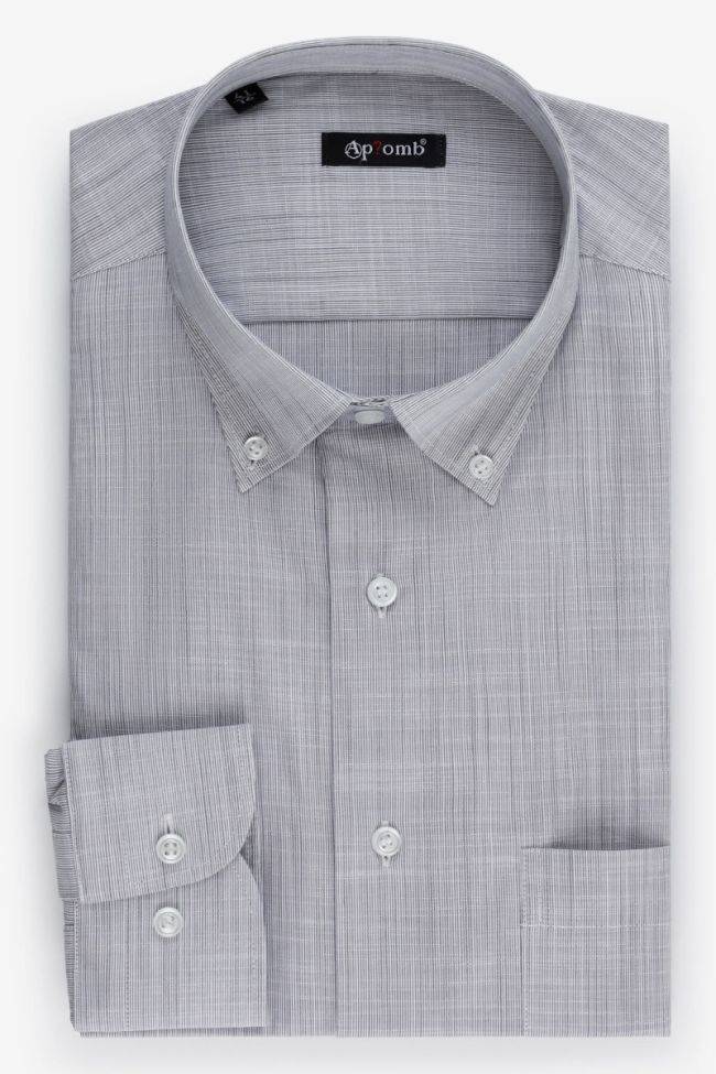 aplomb Hemd Herren Aplomb Classic Streifen 100% Baumwolle kragen Button-Down Lange Ärmel
