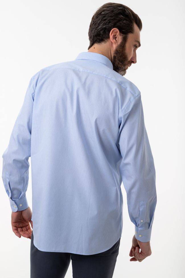 Aplomb Hemd Herren Aplomb Classic Streifen 100% Baumwolle Kragen Button-Down Lange Ärmel