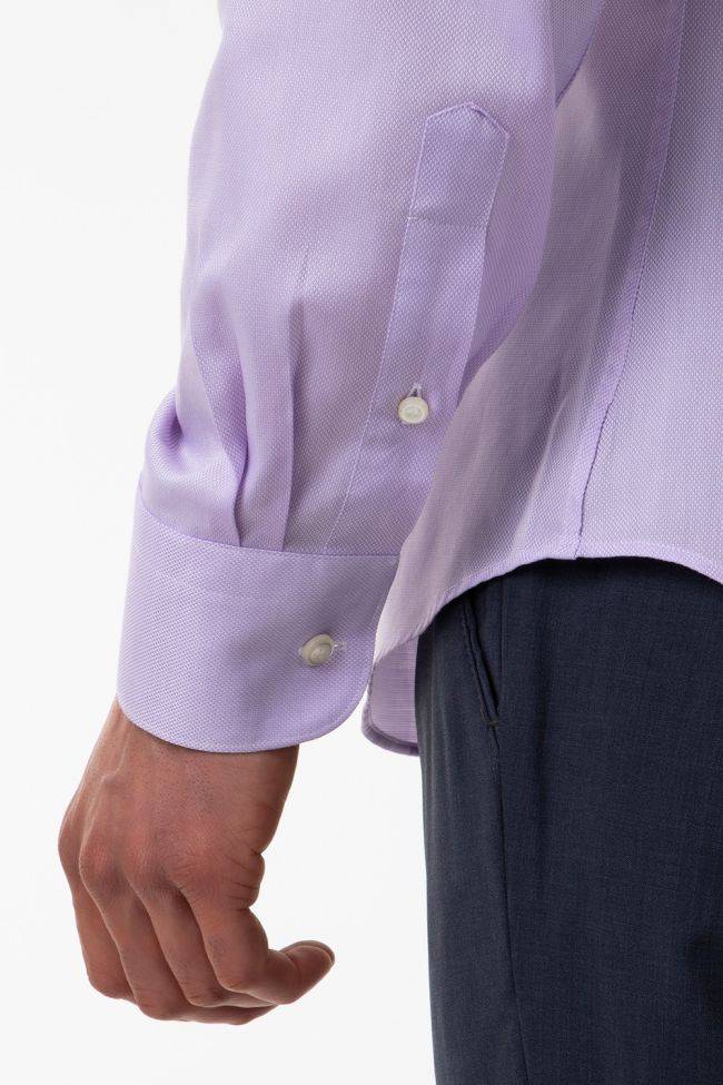 Aplomb Hemd Herren Aplomb Regular Einfarbig 100% Baumwolle Kragen Italienisch Lange Ärmel