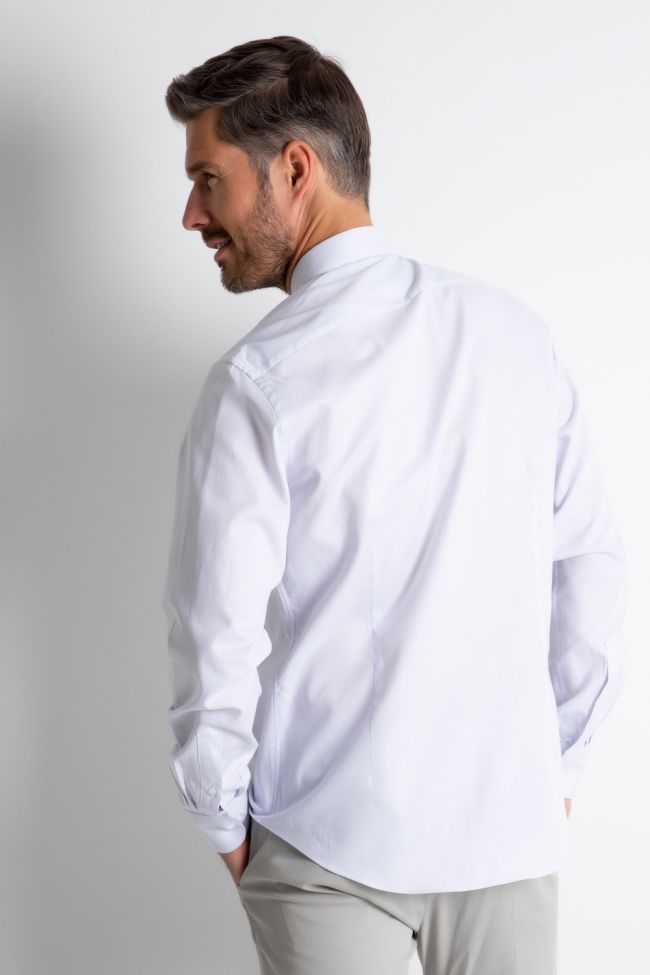 Aplomb Hemd Herren Aplomb Regular Einfarbig 100% Baumwolle Kragen Italienisch Lange Ärmel