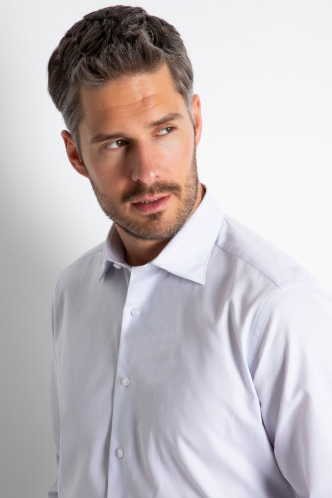 Aplomb Hemd Herren Aplomb Regular Einfarbig 100% Baumwolle Kragen Italienisch Lange Ärmel