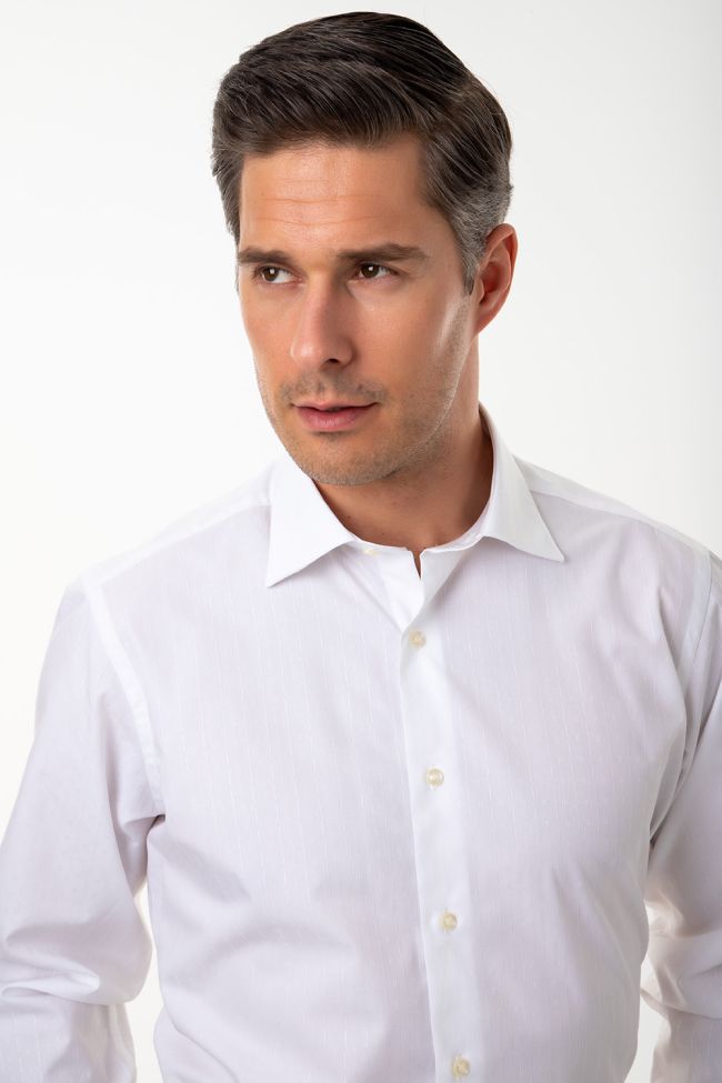 Aplomb Hemd Herren Aplomb Regular Einfarbig 100% Baumwolle Kragen Italienisch Lange Ärmel