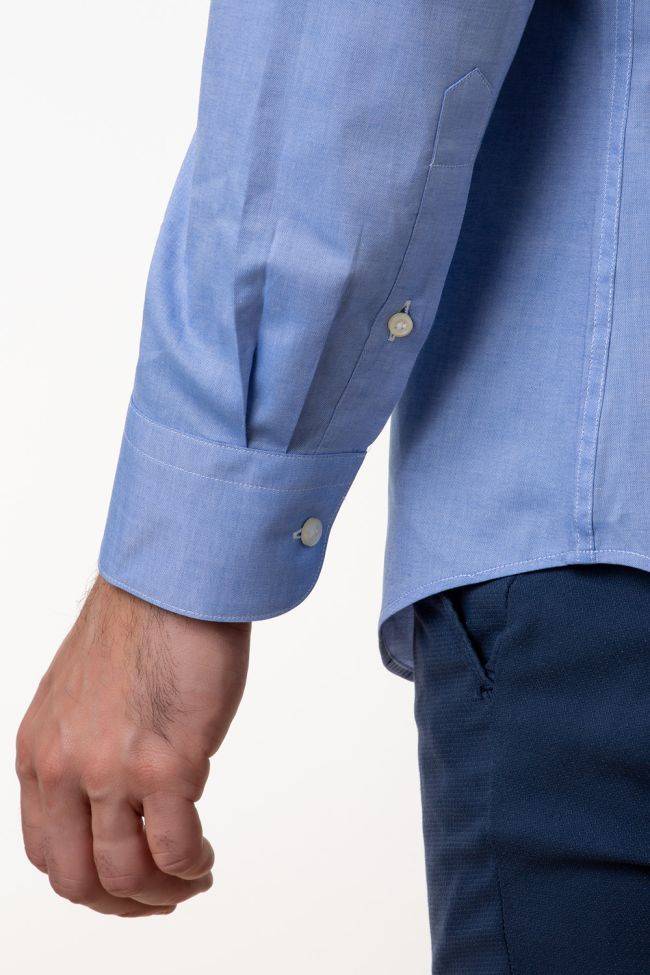 Aplomb Hemd Herren Aplomb Regular Einfarbig 100% Baumwolle Kragen Italienisch Lange Ärmel