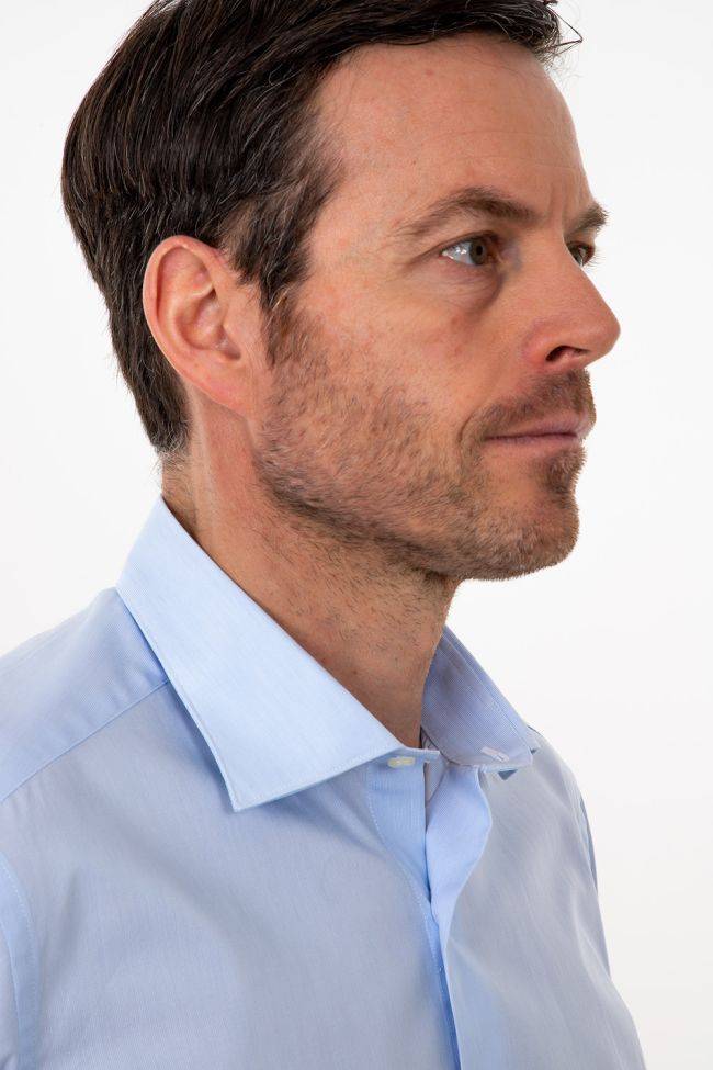 Aplomb Hemd Herren Aplomb Regular Einfarbig 100% Baumwolle Kragen Italienisch Lange Ärmel