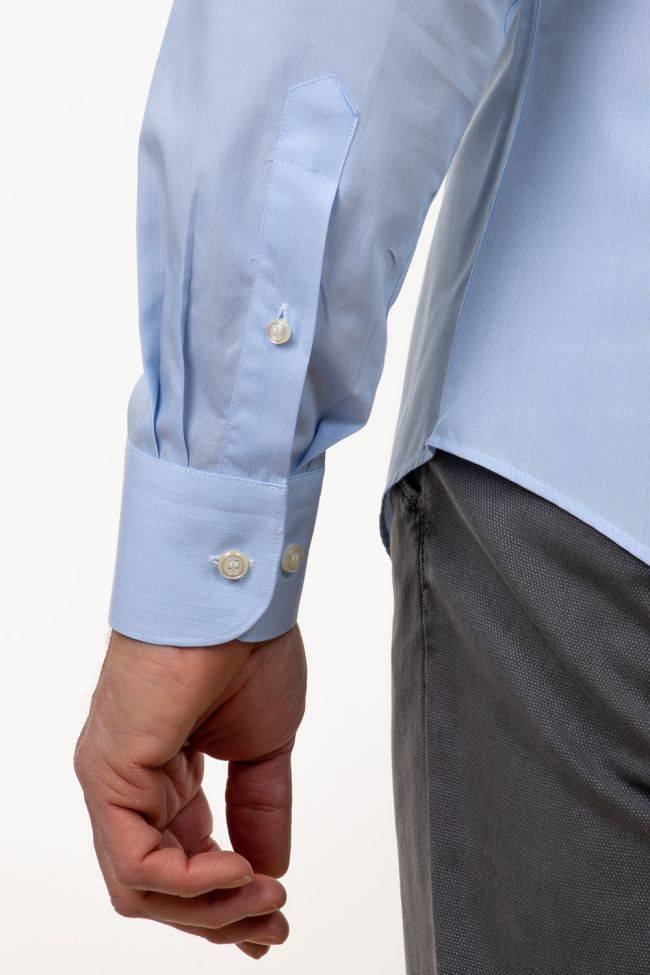 Aplomb Hemd Herren Aplomb Regular Einfarbig 100% Baumwolle Kragen Italienisch Lange Ärmel